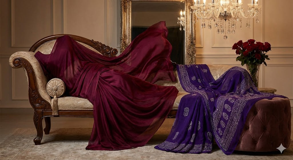 The Evening Glow: A Premium Edit of Silk & Chiffon