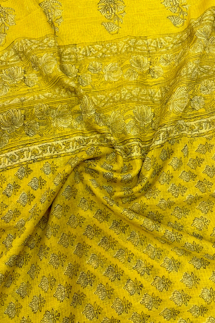 Pure Kota Doria Handblock Printed Lightweight Sarees With Blouse Purple