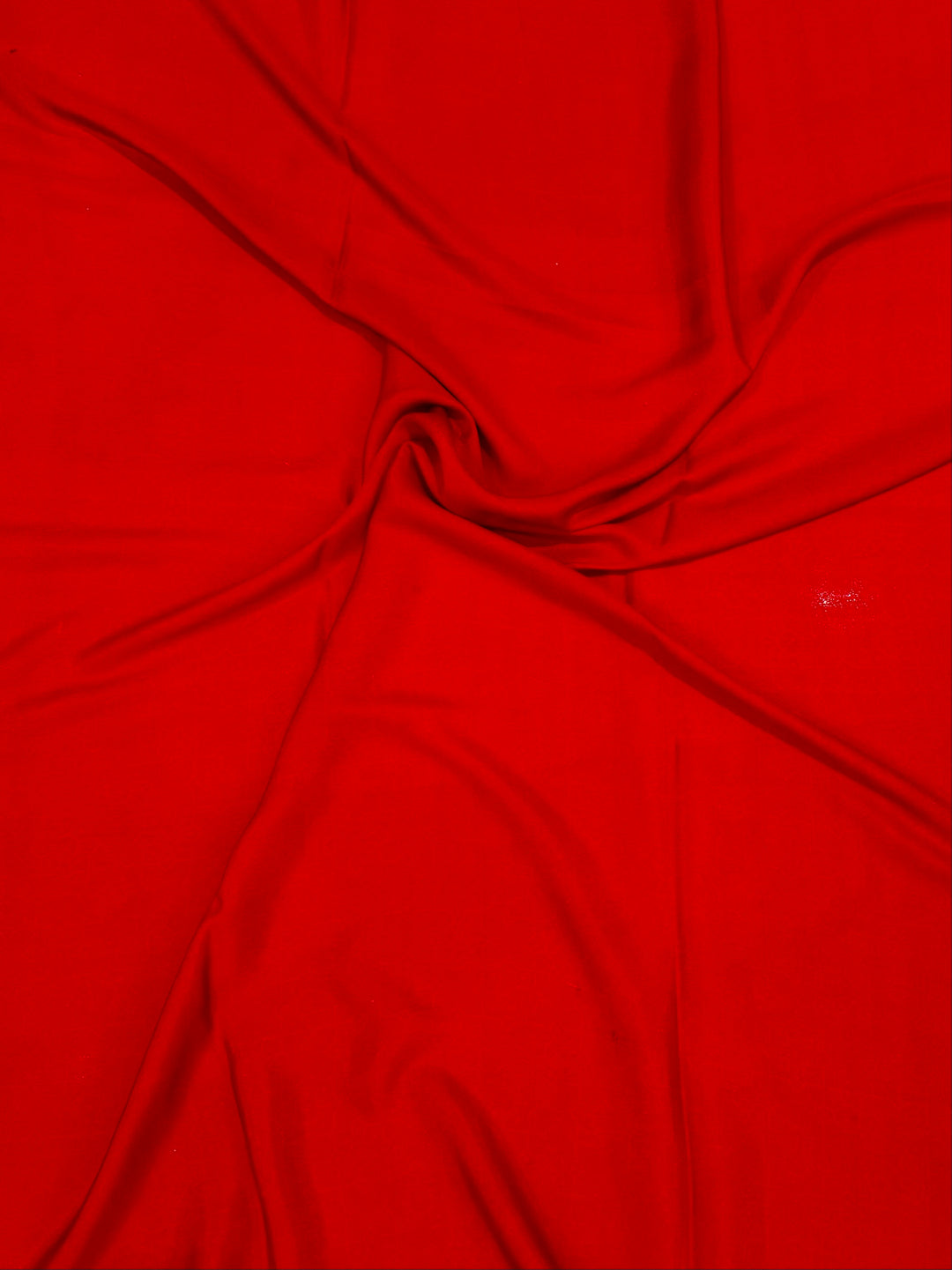 Modern Red and Black Pure Silk Saree with Geometric Stripes and Temple Border